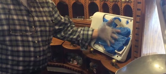 Wall Mount Automated Self Serve Areas Poly Glove Dispenser